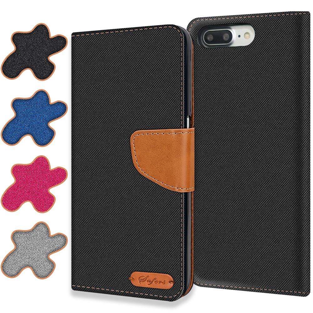 Textil Wallet für Apple iPhone 7 Plus / 8 Plus
