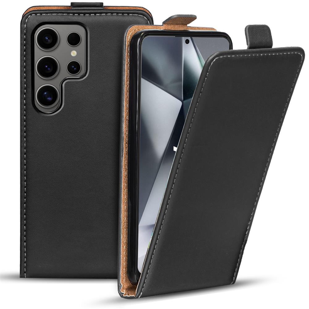 Basic Flip für Samsung Galaxy S24 Ultra in Schwarz