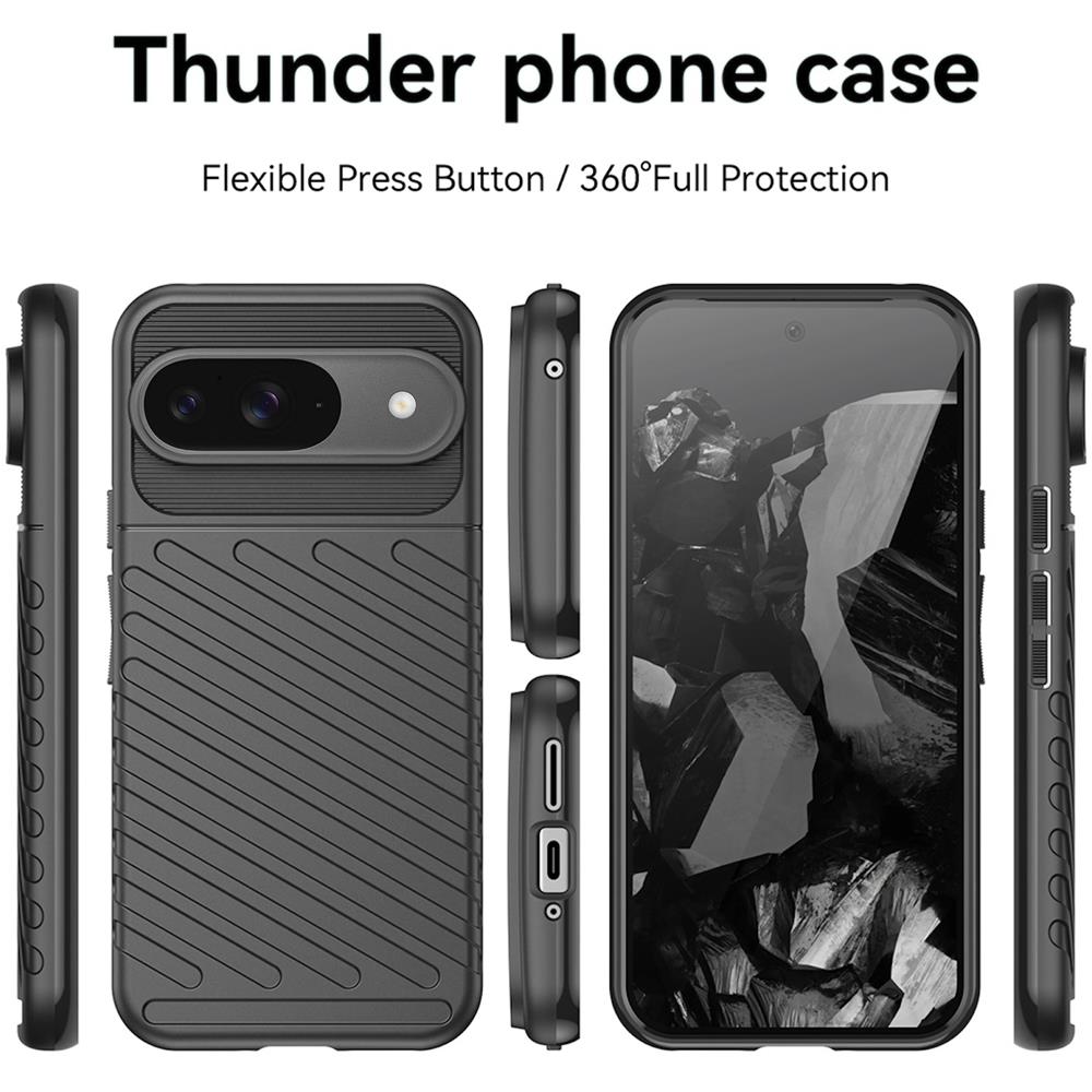 Thunder Case für Google Pixel 9 in Schwarz