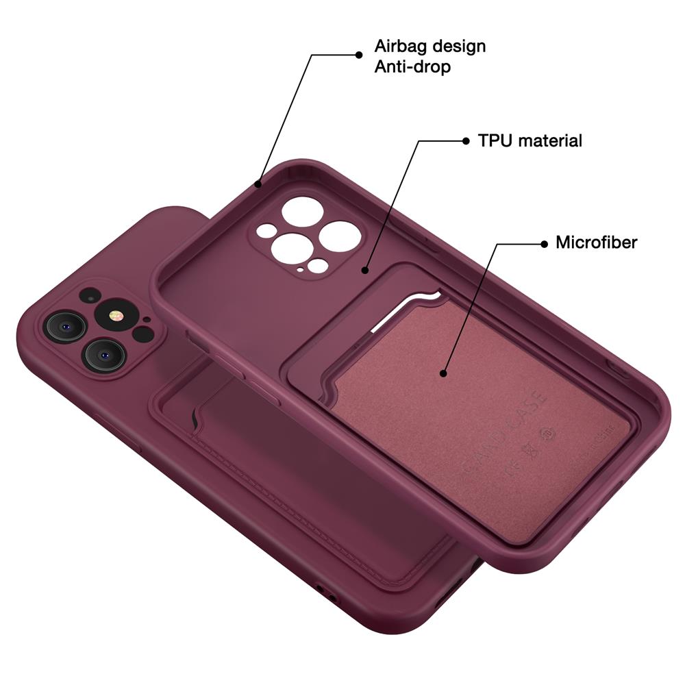 Card Case für Apple iPhone 15 Pro Max in Lila