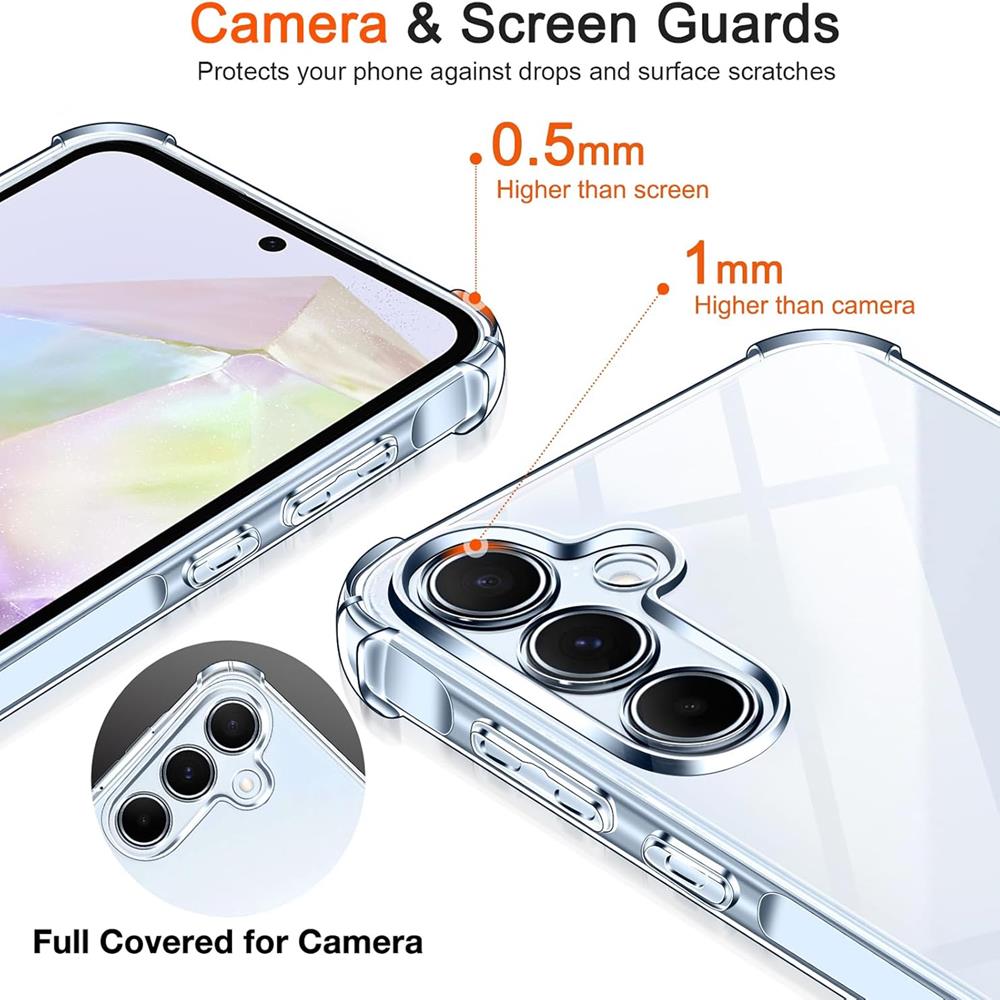 Rugged TPU für Samsung Galaxy A35 5G in Transparent