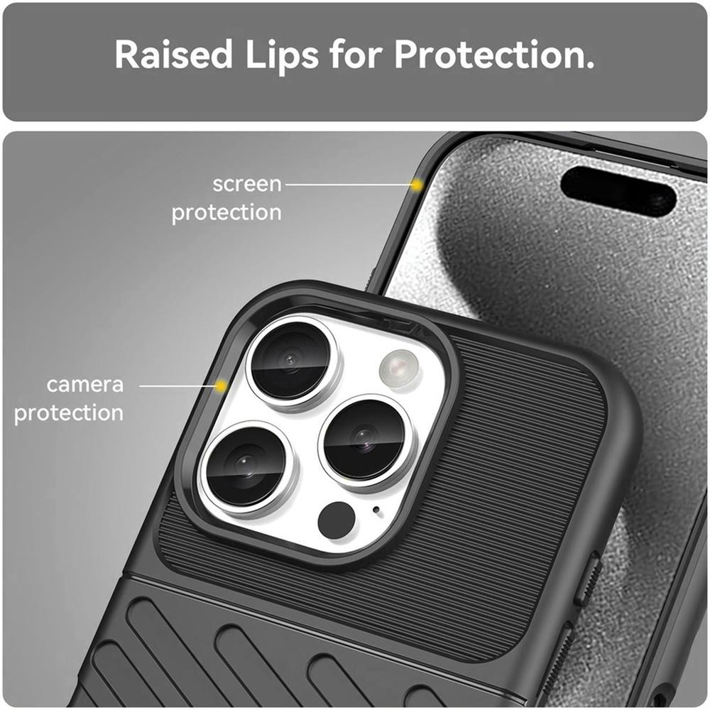 Thunder Case für Apple iPhone 16 Pro Max in Schwarz