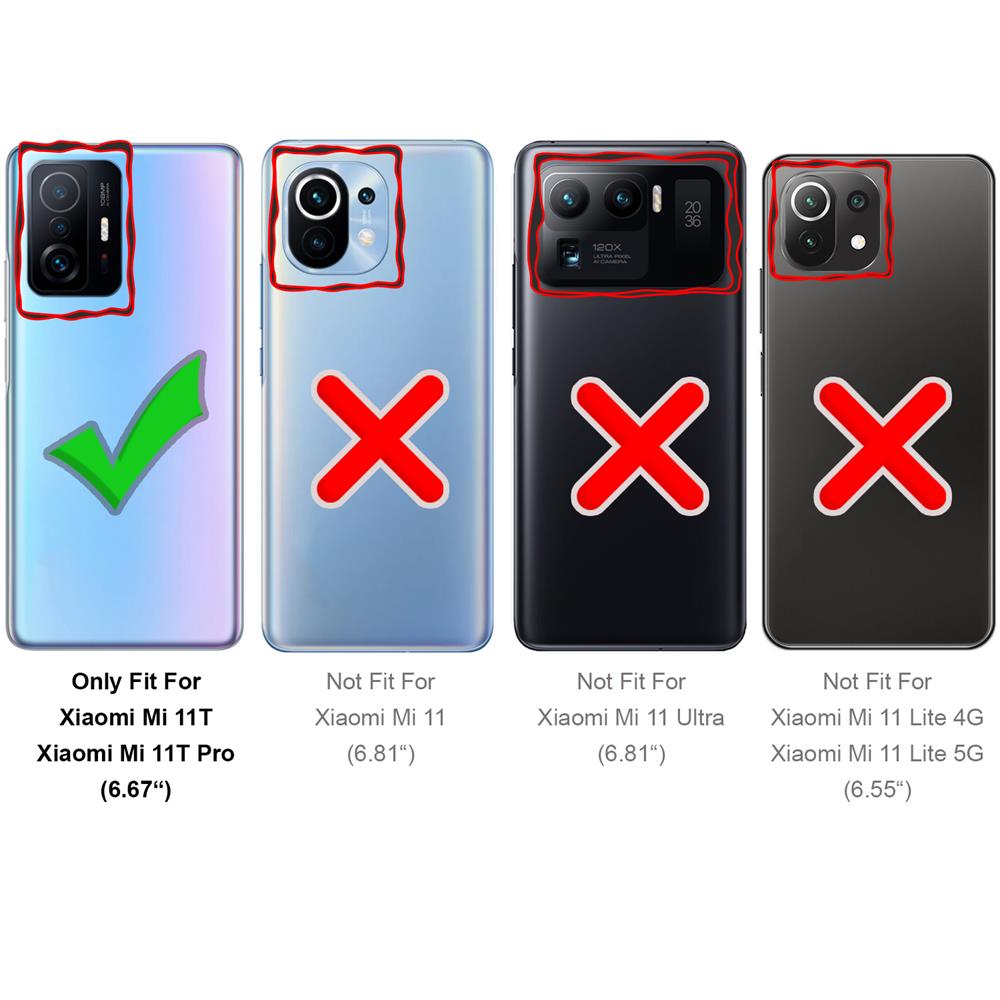 4in1 Glas Set für Xiaomi Mi 11T / Mi 11T Pro