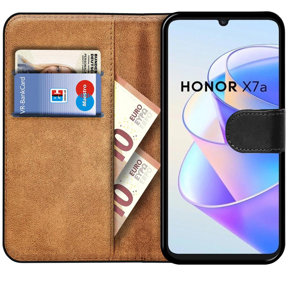 Basic Wallet für Honor X7a in Schwarz