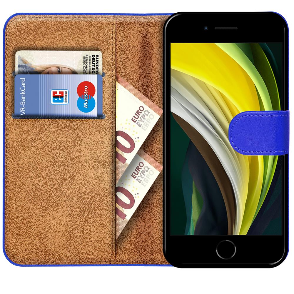 Basic Wallet für Apple iPhone 7 / 8 / SE 2 in Blau