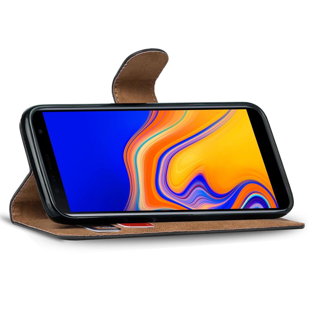 Basic Wallet für Samsung Galaxy J6 Plus in Schwarz