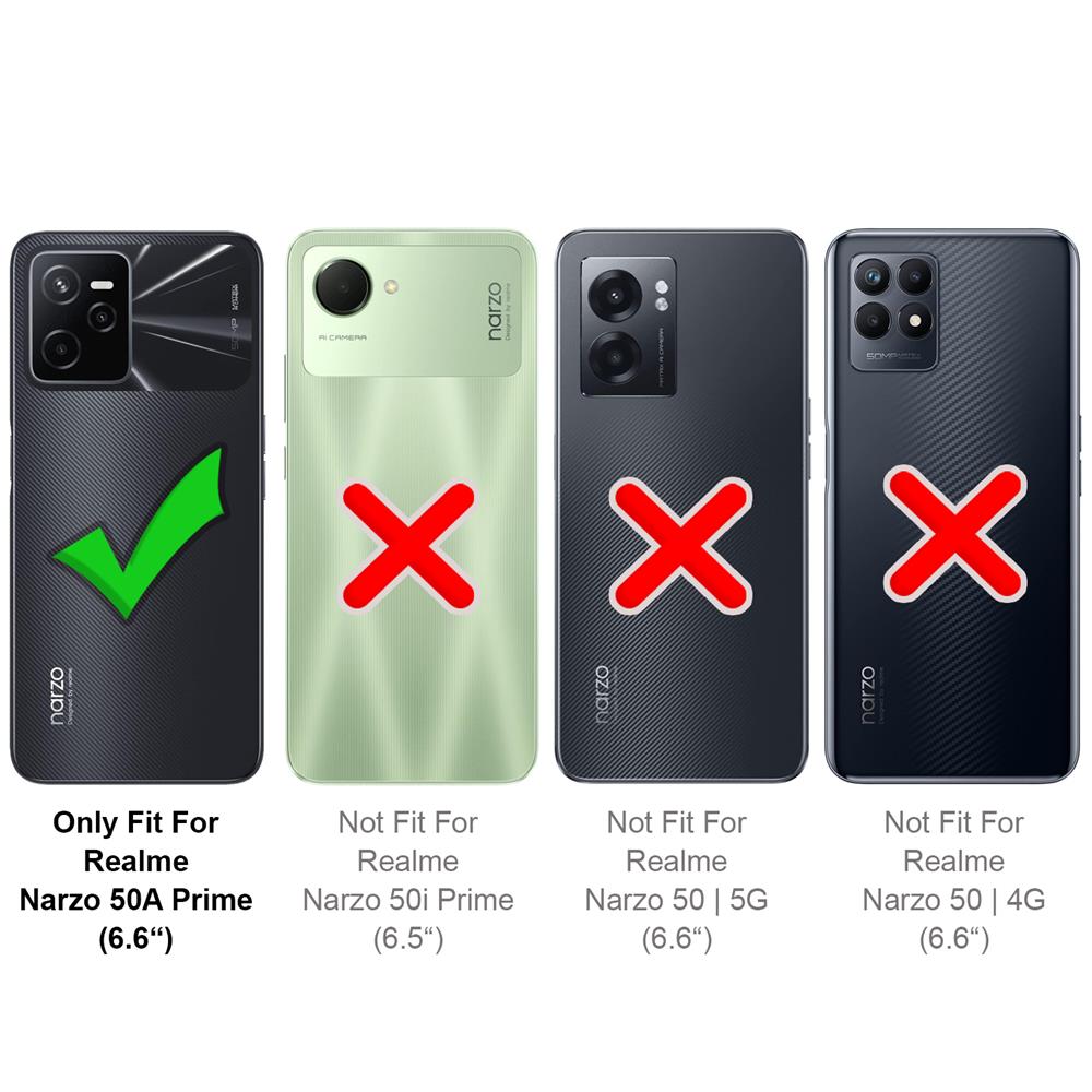 Basic Wallet für Realme Narzo 50A Prime in Schwarz