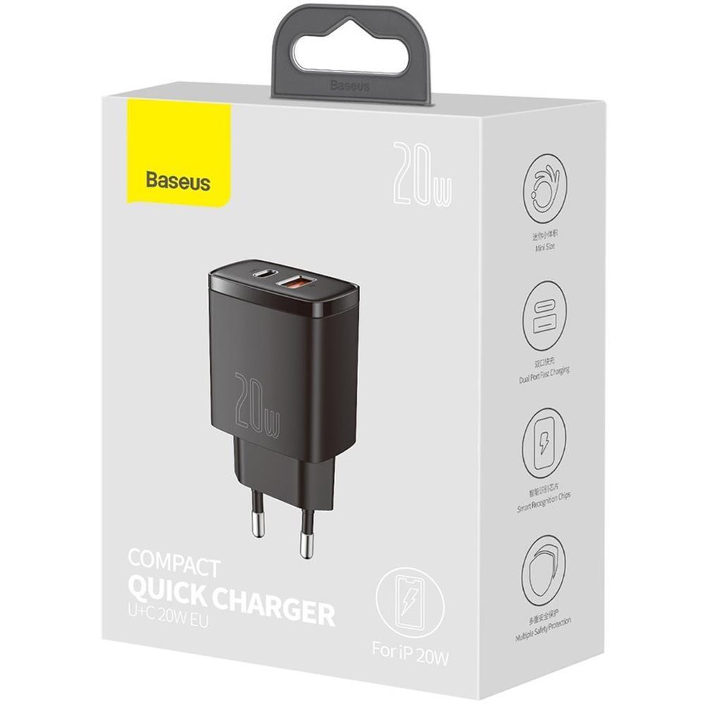 Netz-Ladegerät Baseus Compact - CCXJ-B01 in Schwarz