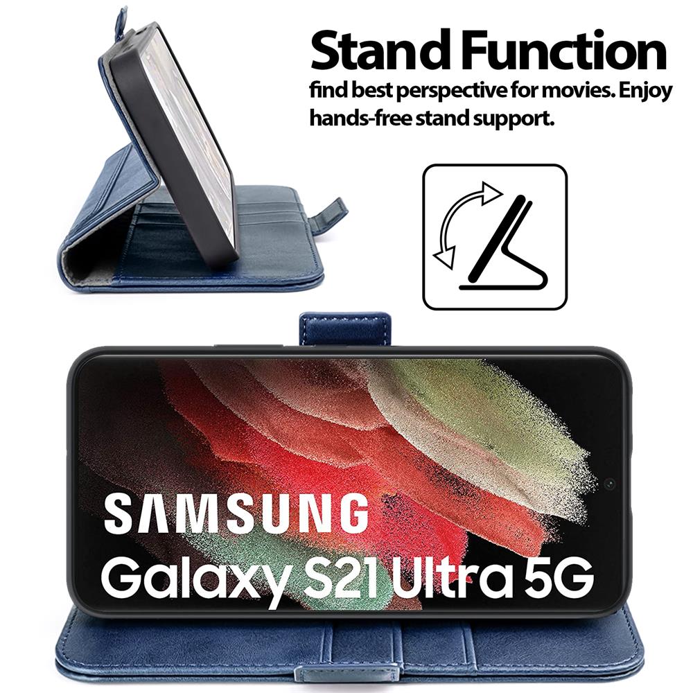 Nathy Wallet für Samsung Galaxy S21 Ultra in Blau