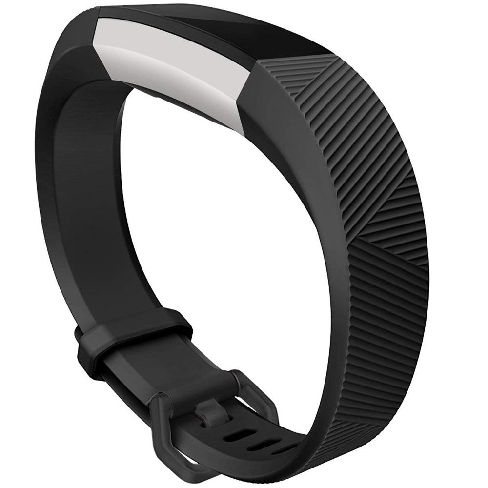 Fitnessarmband TPU für Fitbit Alta / HR - Größe L in Schwarz