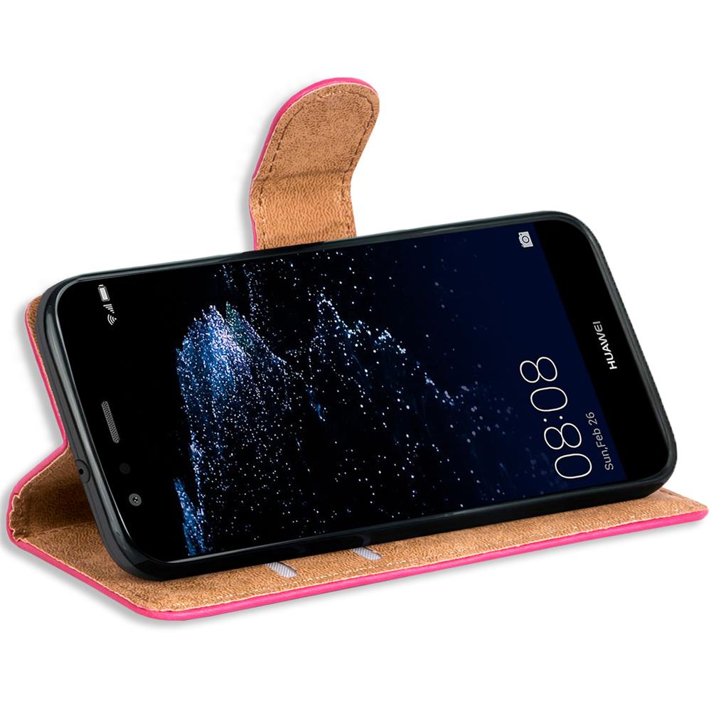 Basic Wallet für Huawei P10 Lite in Pink