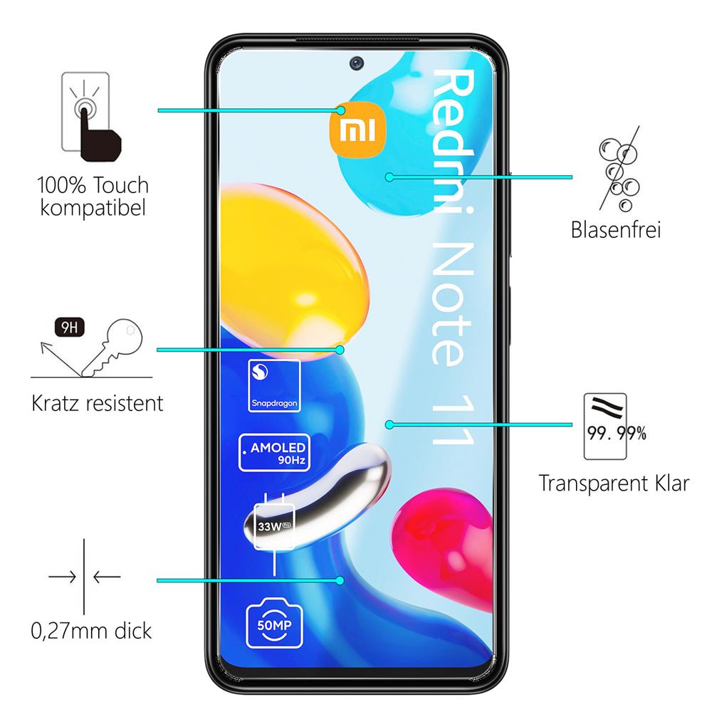 Glas 2in1 für Xiaomi Redmi Note 11 / 11s