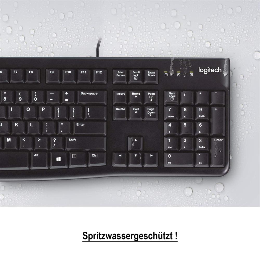 PC-Tastatur LOGITECH K120 in Weiss