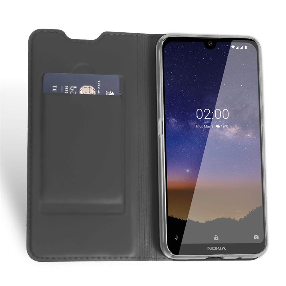 Electroplated Flip für Nokia 2.2 in Schwarz