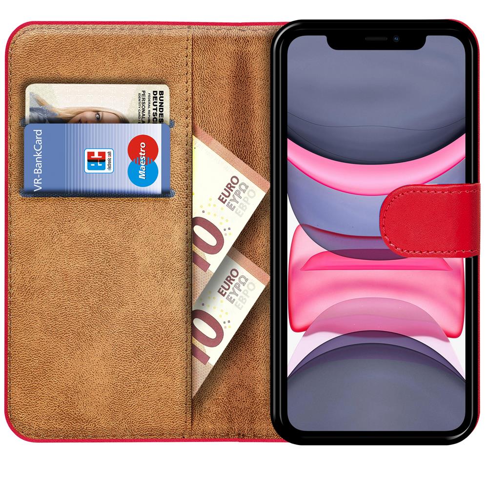 Basic Wallet für Apple iPhone 11 in Rot