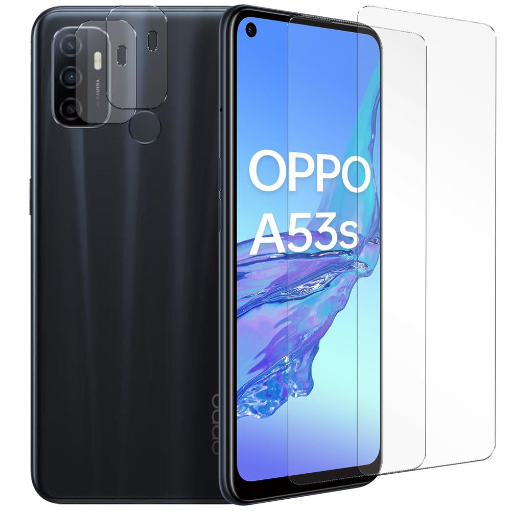 4in1 Glas Set für OPPO A53 / A53s