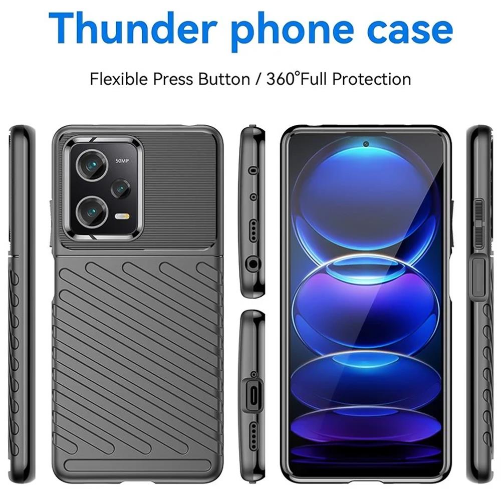 Thunder Case für Xiaomi Redmi Note 12 Pro 5G in Schwarz