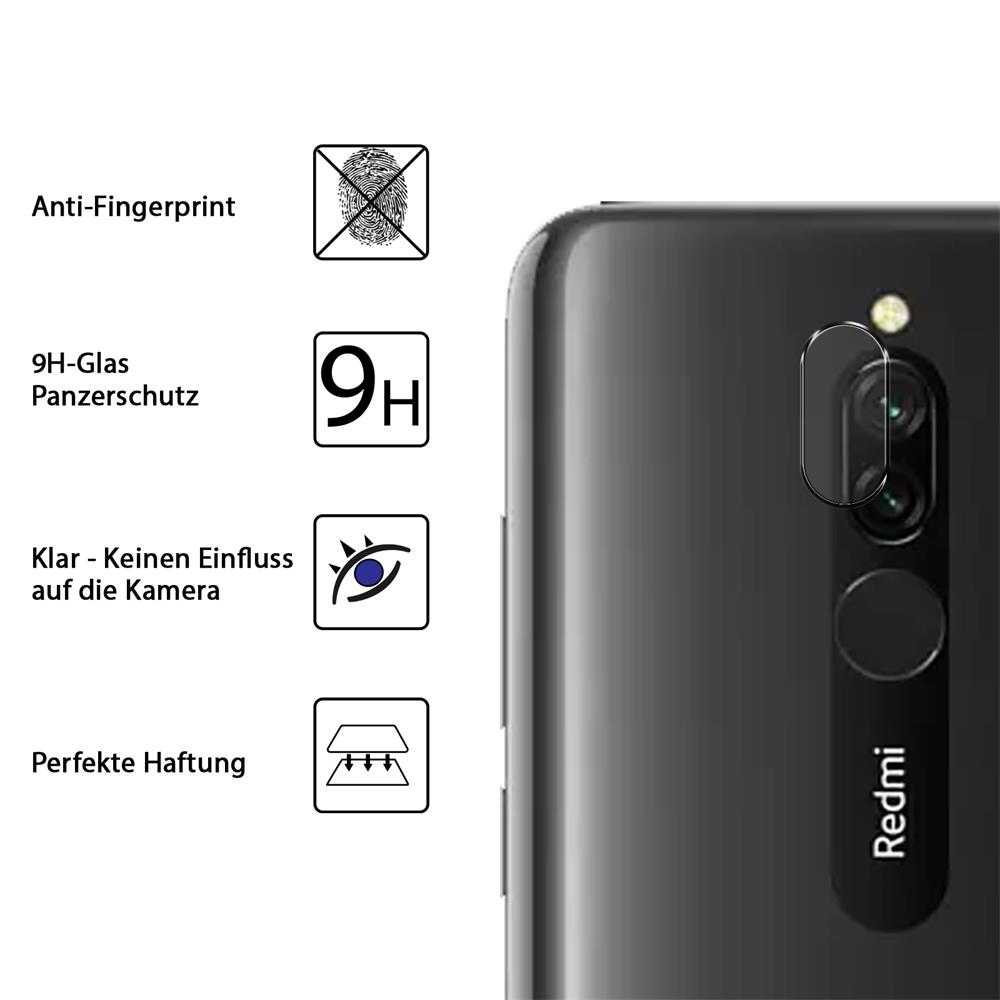 4in1 Glas Set für Xiaomi Redmi 8
