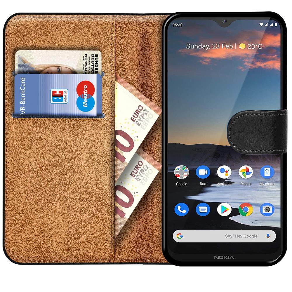 Basic Wallet für Nokia 5.3 in Schwarz
