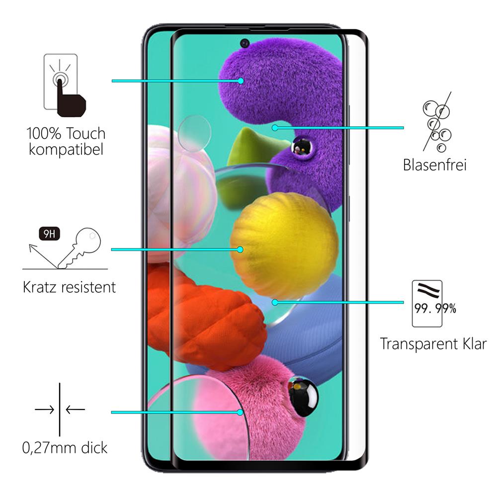 Fullscreen Glas für Samsung Galaxy A51