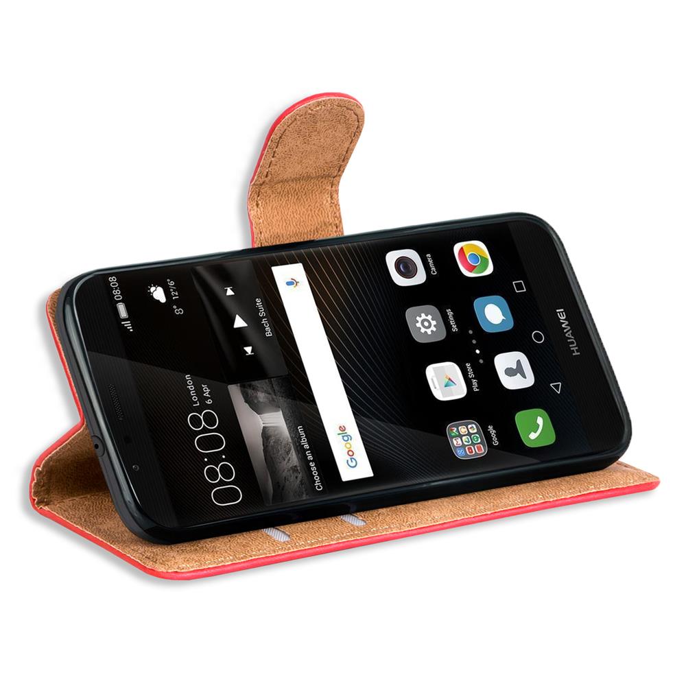 Basic Wallet für Huawei P9 Lite in Rot