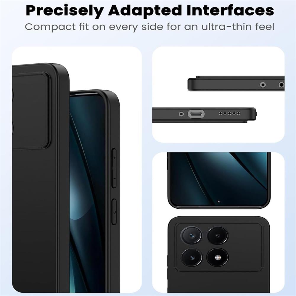 Classic TPU für Xiaomi Poco F6 Pro in Schwarz