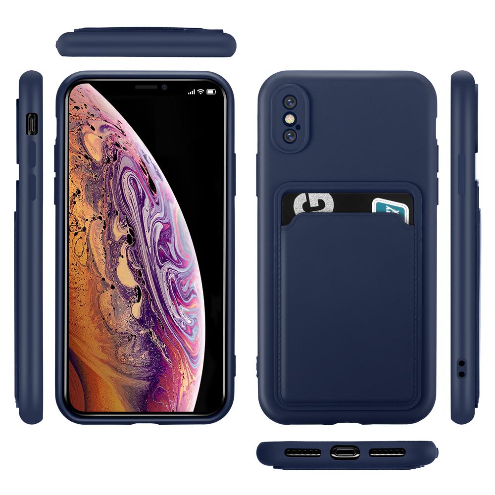 Card Case für Apple iPhone X / XS in Blau