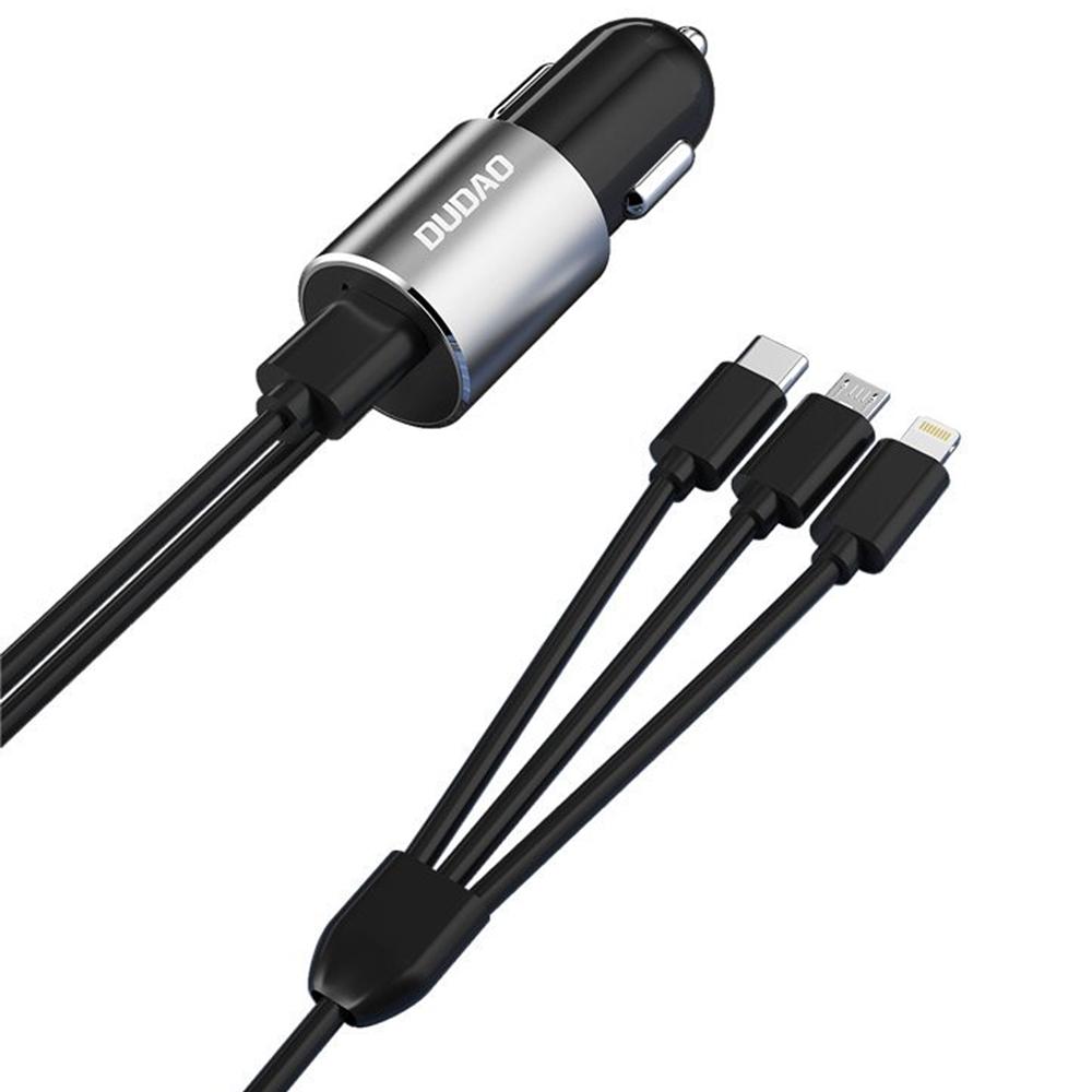 Dudao Kfz-Ladegerät 3in1 - R5ProN - Schwarz