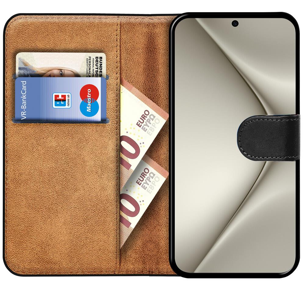 Basic Wallet für Huawei Pura 70 Pro in Schwarz