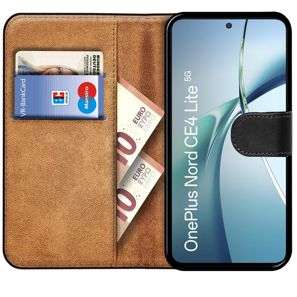 Basic Wallet für OnePlus Nord CE4 Lite 5G in Schwarz