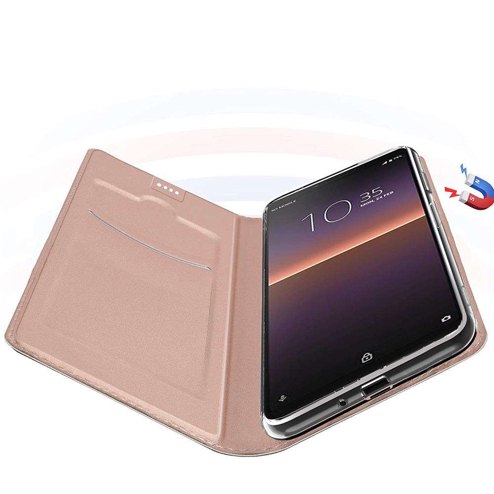 Electroplated Flip für Sony Xperia 5 V in Rosegold