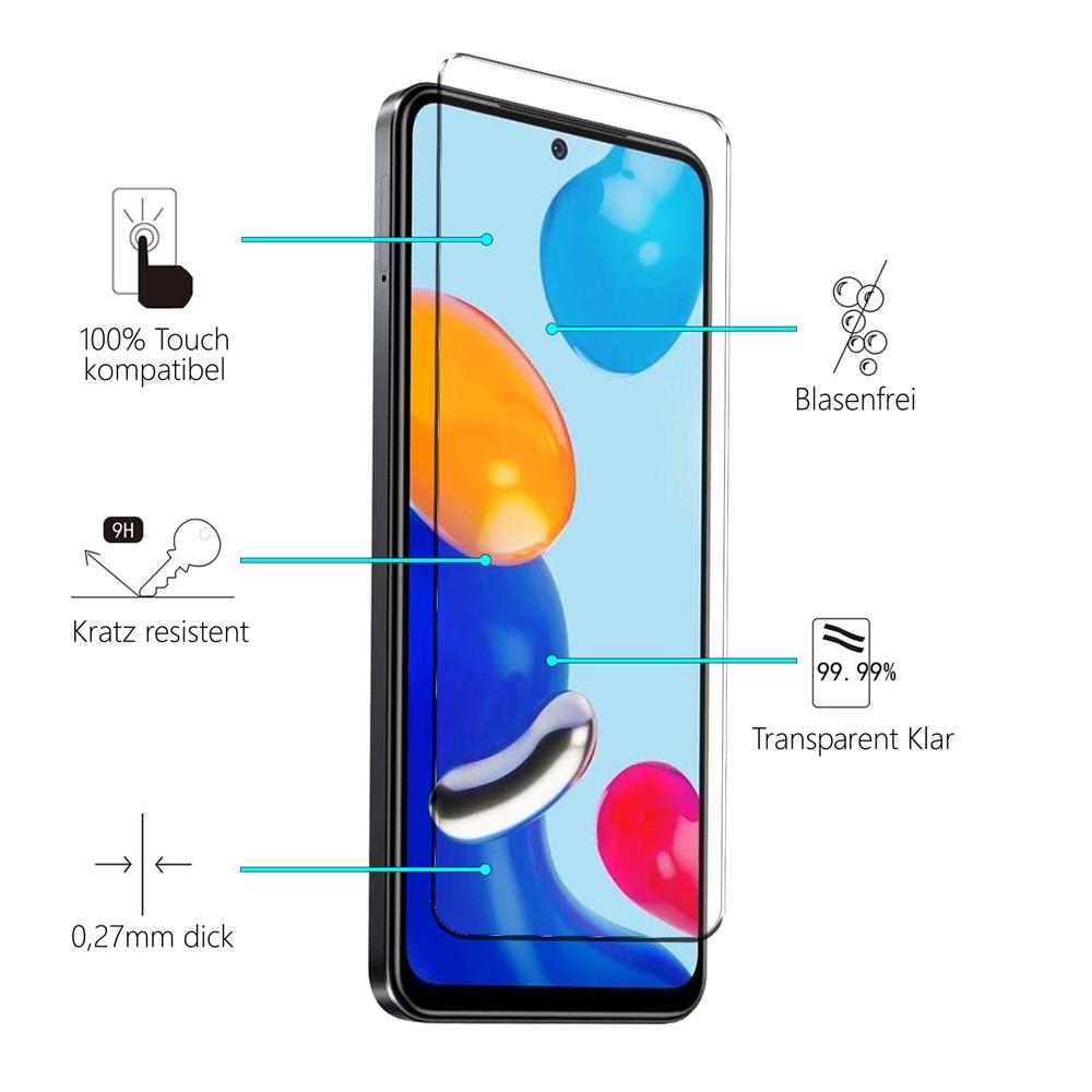 4in1 Glas Set für Xiaomi Redmi Note 11