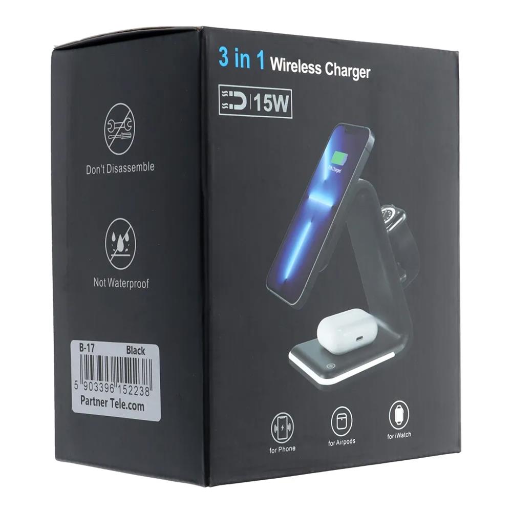 Ladestation für Apple Geräte B-17 SCHWARZ