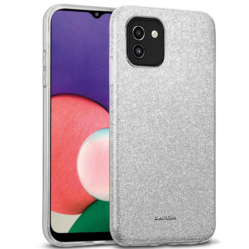 Shiny TPU für Samsung Galaxy A03 in Silber