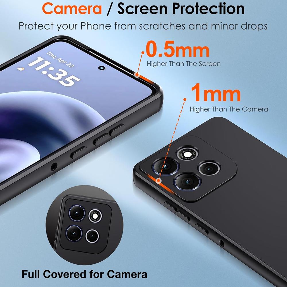 Classic TPU für Motorola Moto G67 / G77 in Schwarz