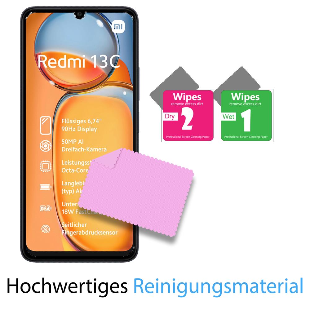 Glas 2in1 für Xiaomi Redmi 13C
