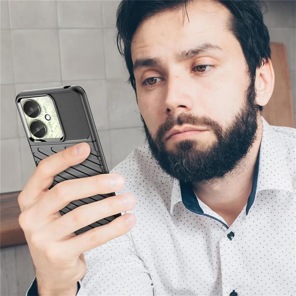 Thunder Case für Xiaomi Poco C65 in Schwarz