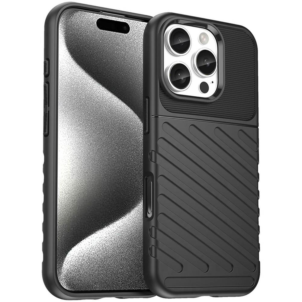 Thunder Case für Apple iPhone 16 Pro Max in Schwarz