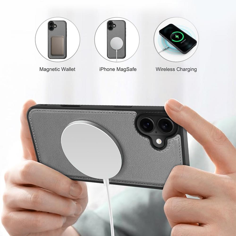 Magnetic Wallet für Apple iPhone 17 in Grau