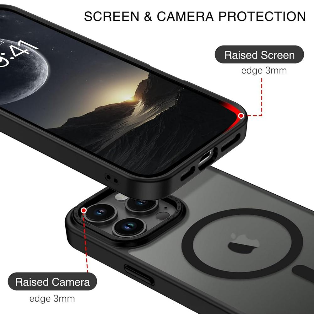 Frame Case für Apple iPhone 15 Pro Max in Schwarz