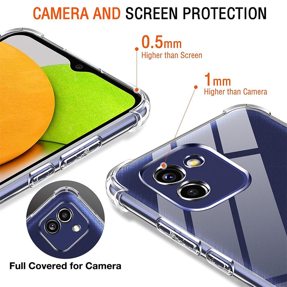 Rugged TPU für Samsung Galaxy A03 in Transparent
