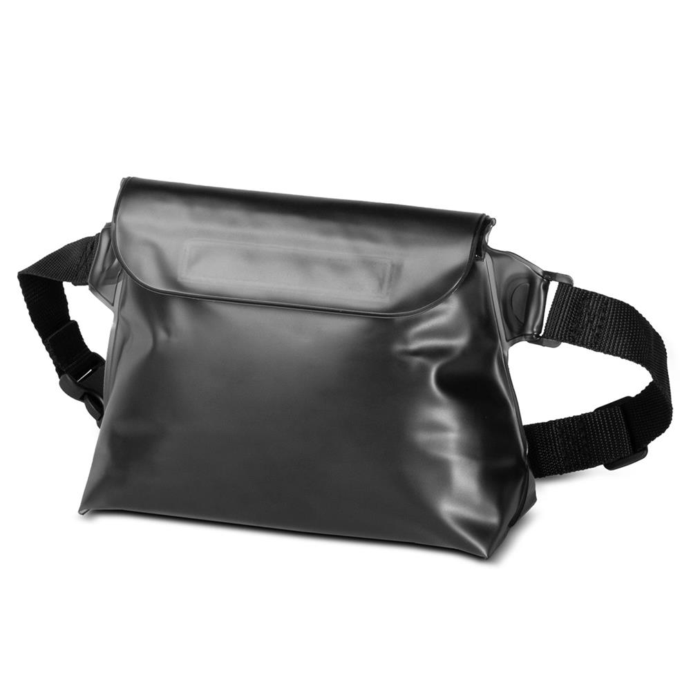 Wasserdichte PVC-Tasche / Hüfttasche in Schwarz
