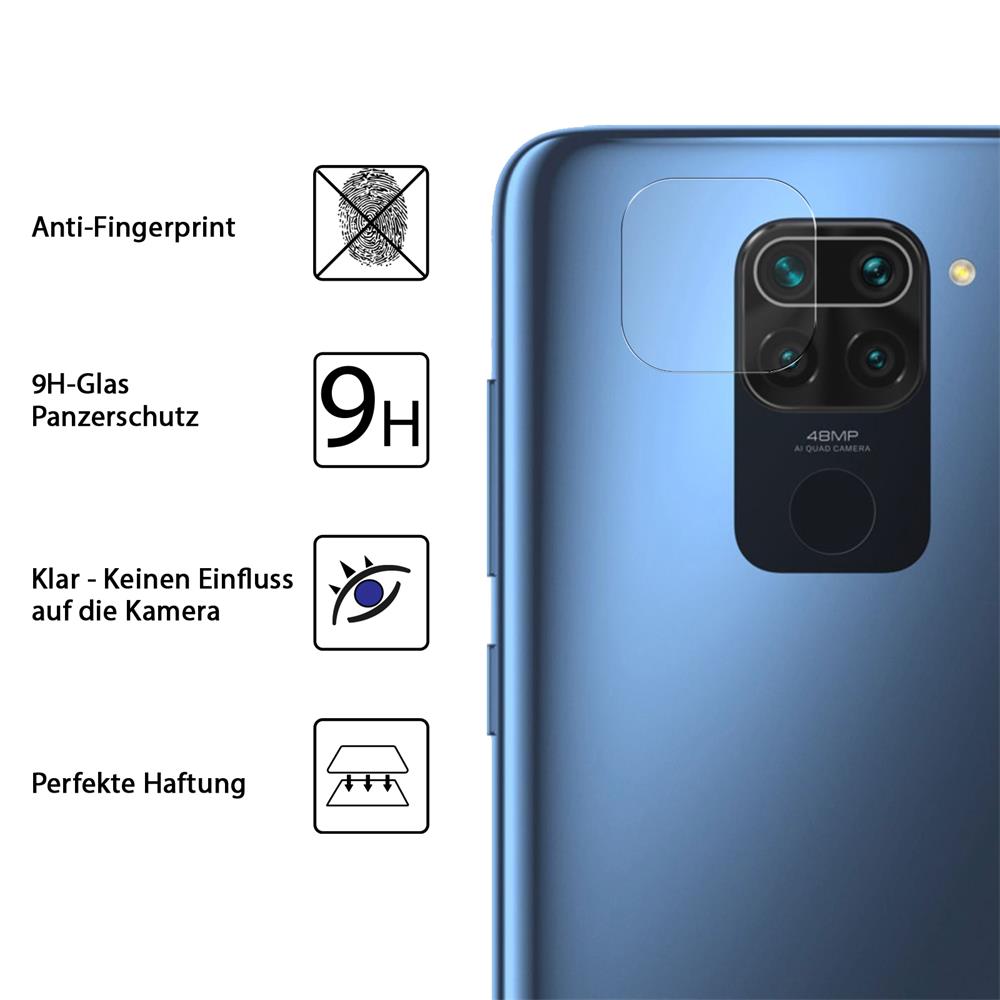 4in1 Glas Set für Xiaomi Redmi Note 9