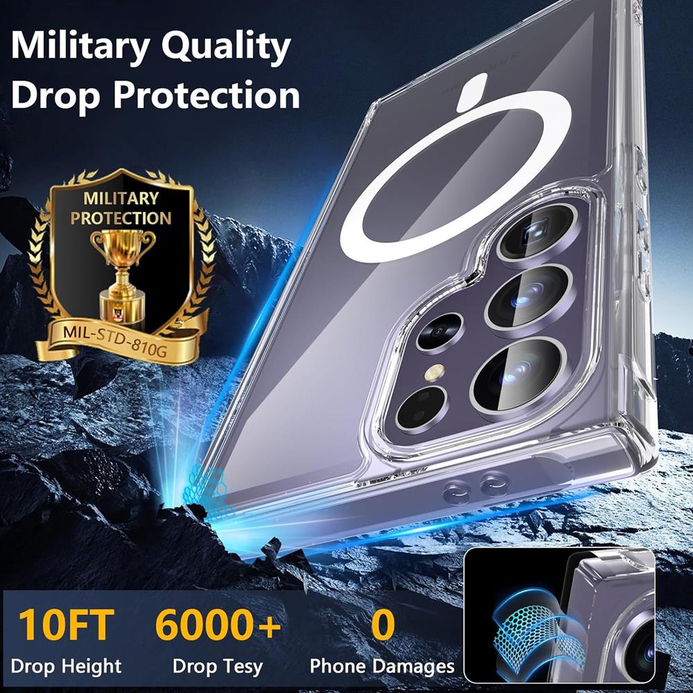 Magsafe TPU Case für Samsung Galaxy S24 Ultra in Transparent