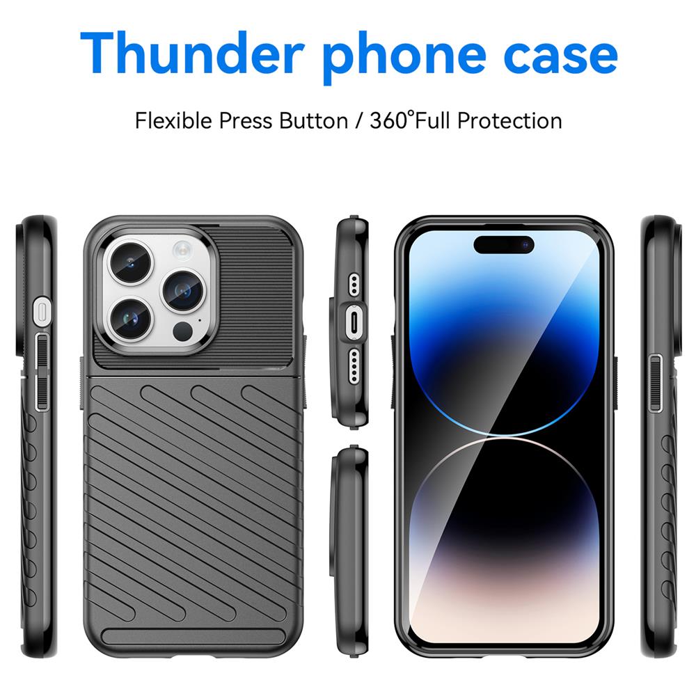 Thunder Case für Apple iPhone 14 Pro Max in Schwarz
