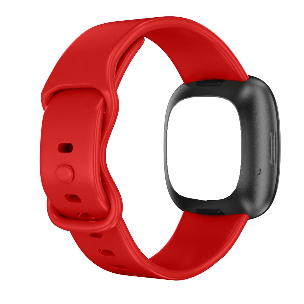 Fitnessarmband TPU für Fitbit Versa 3/4 - Gr.S in Rot