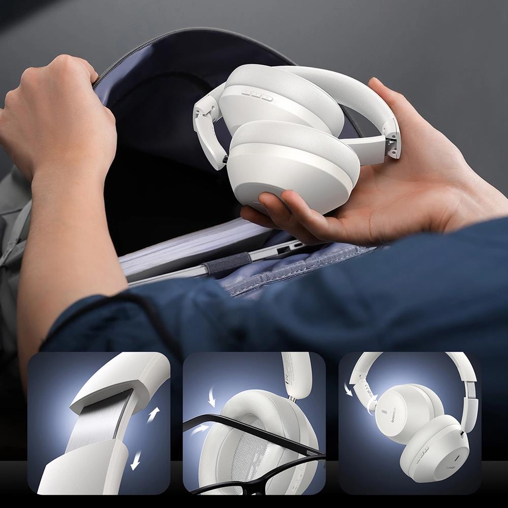 Baseus Body Shaking Wireless Kopfhörer in Weiss