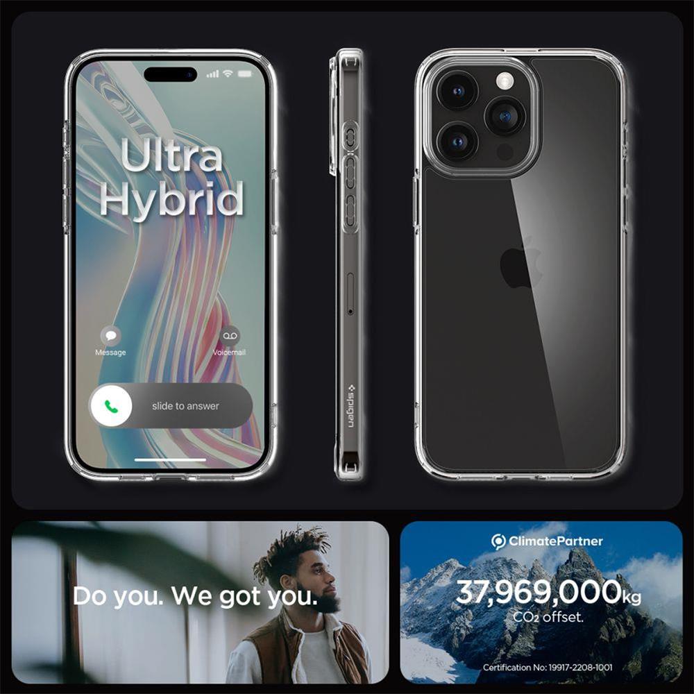 Spigen ULTRA HYBRID CASE für Apple iPhone 15 Pro Max in Transparent