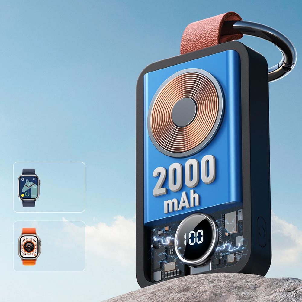 Power Bank - Joyroom - Apple Watch JR-WQW01 - 2000 in Schwarz