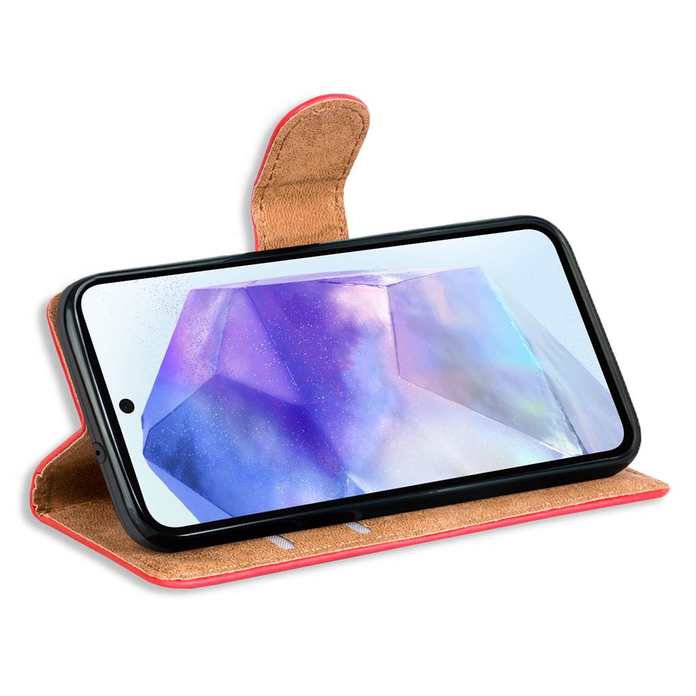 Basic Wallet für Samsung Galaxy A56 5G in Rot